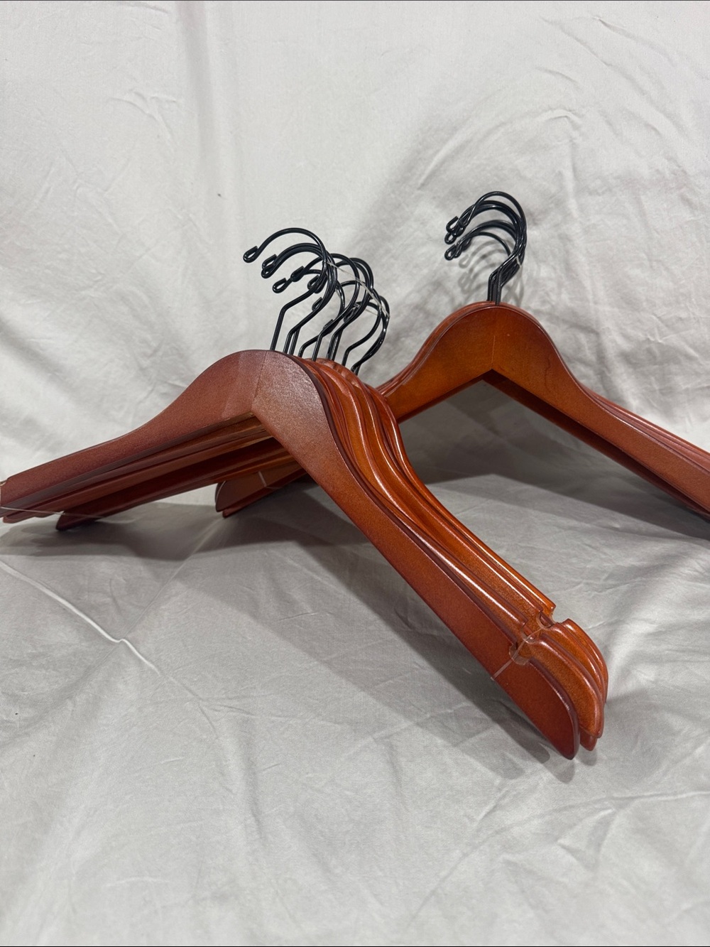 Wood Finish Hangers - Brown (Set) #9